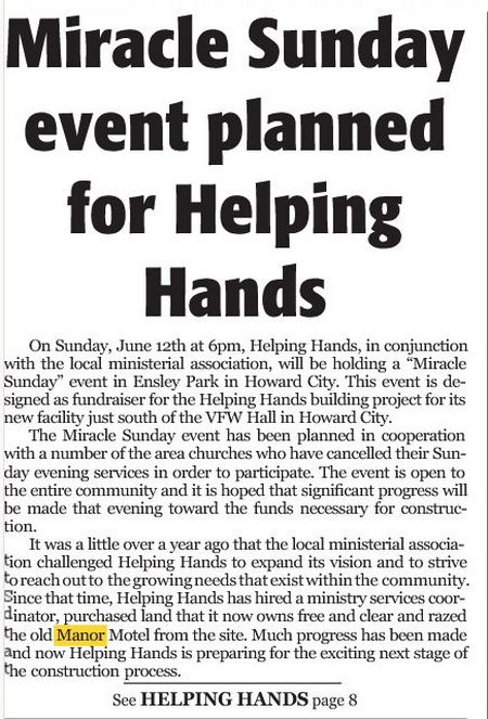 Manor Motel - River Valley News Shopper June 6  2011 (newer photo)